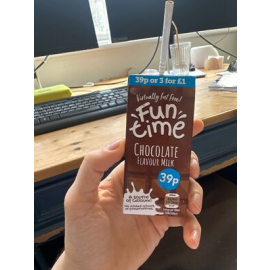 Fun time chocolate flavour milk 250ml