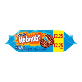 McVities Hobnobs milk chocolate 262g