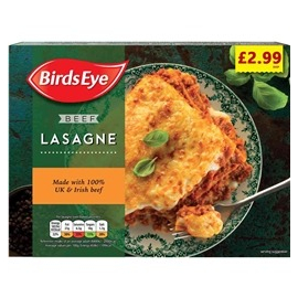 BirdsEye beef lasagne 400g
